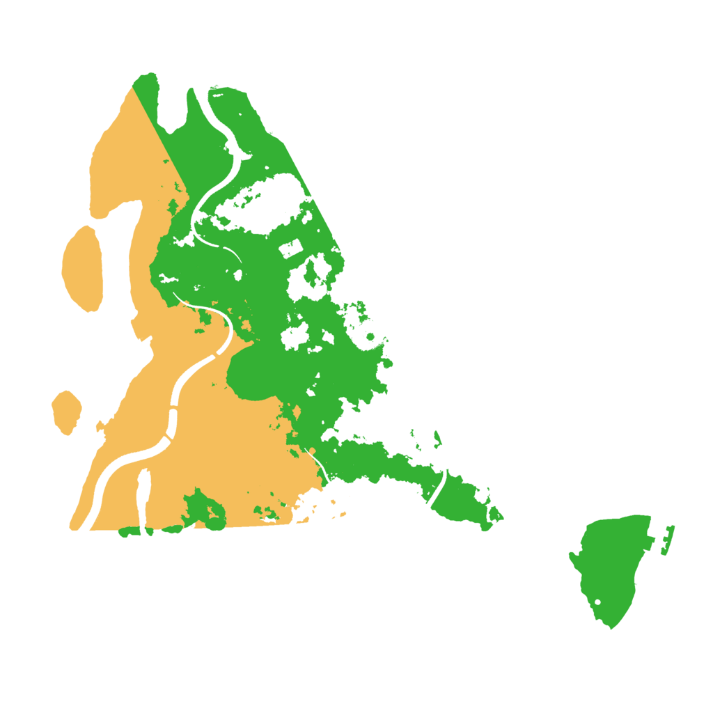 Biome Rust Map: Procedural Map, Size: 3500, Seed: 2167