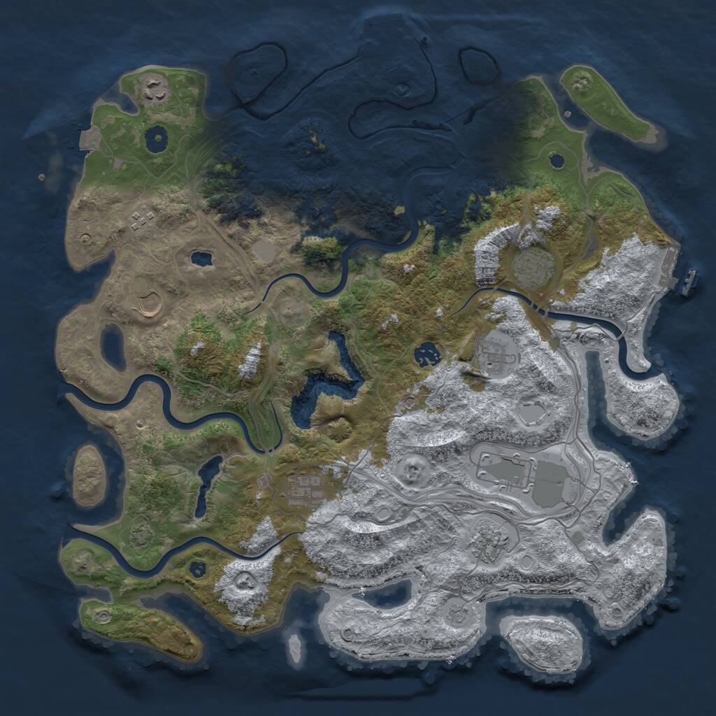 Rust Map: Procedural Map, Size: 4250, Seed: 482339, 15 Monuments