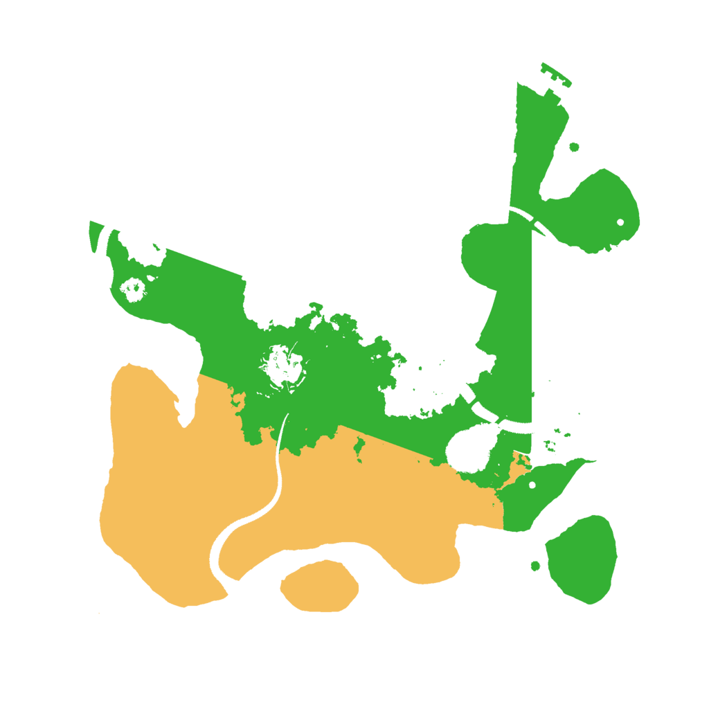 Biome Rust Map: Procedural Map, Size: 3000, Seed: 111244321