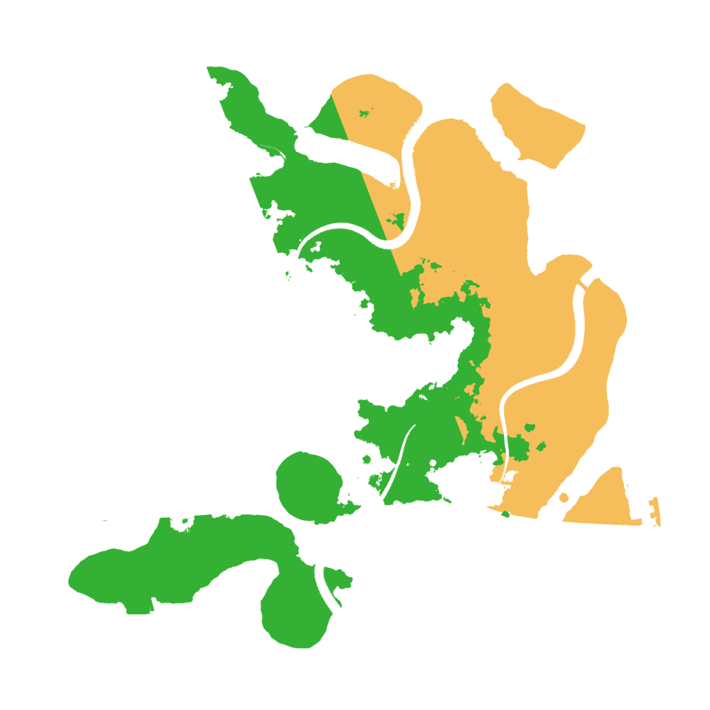 Biome Rust Map: Procedural Map, Size: 3000, Seed: 51383