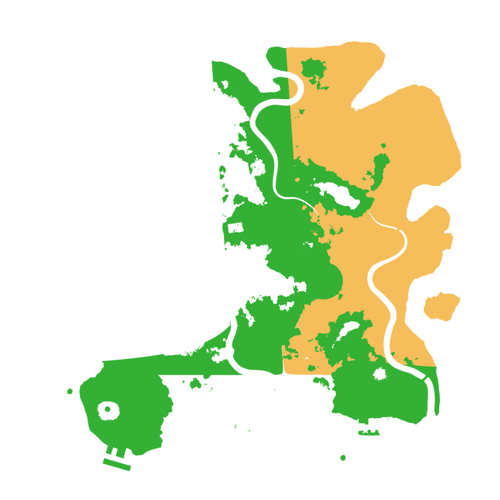 Biome Rust Map: Procedural Map, Size: 3600, Seed: 930
