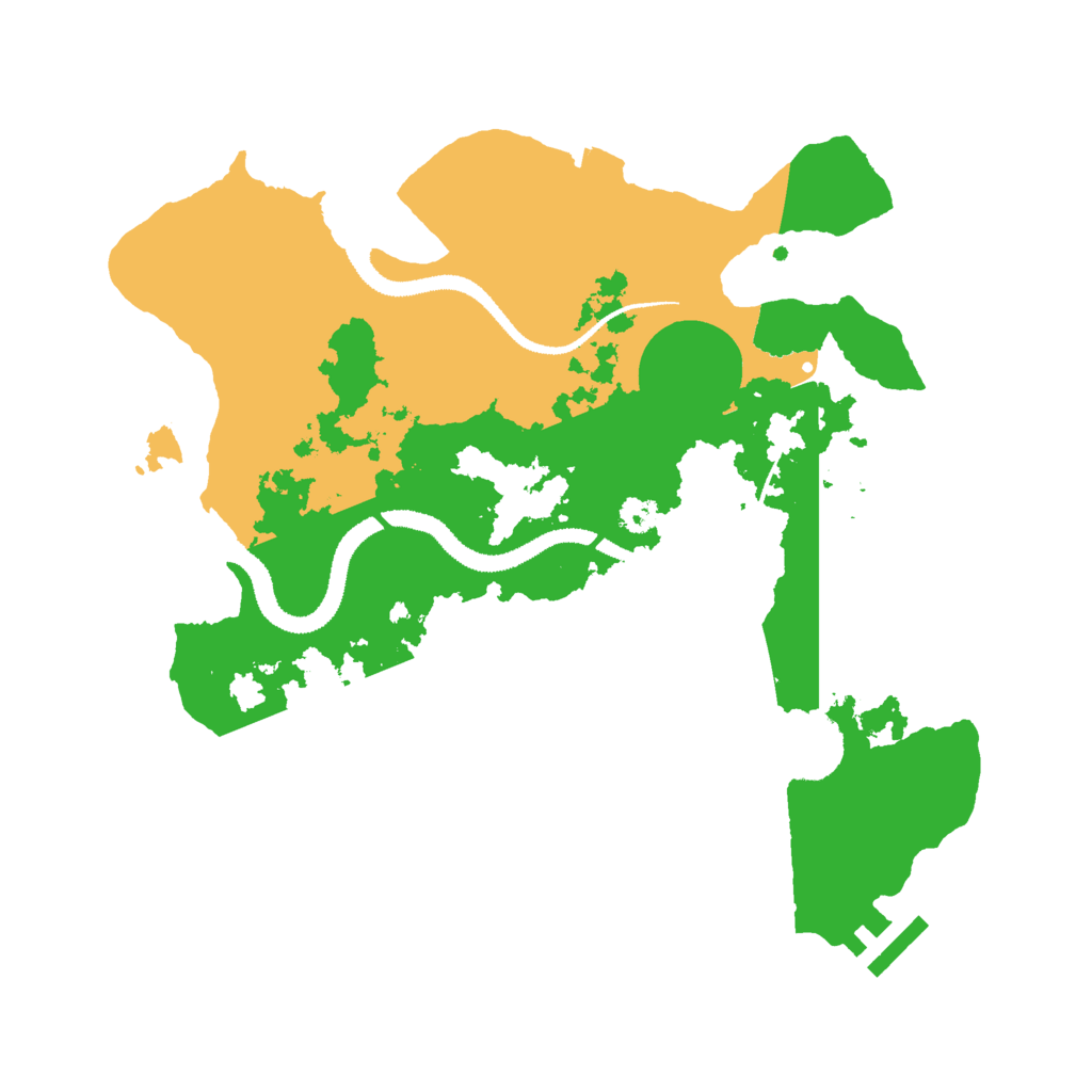Biome Rust Map: Procedural Map, Size: 3000, Seed: 676631