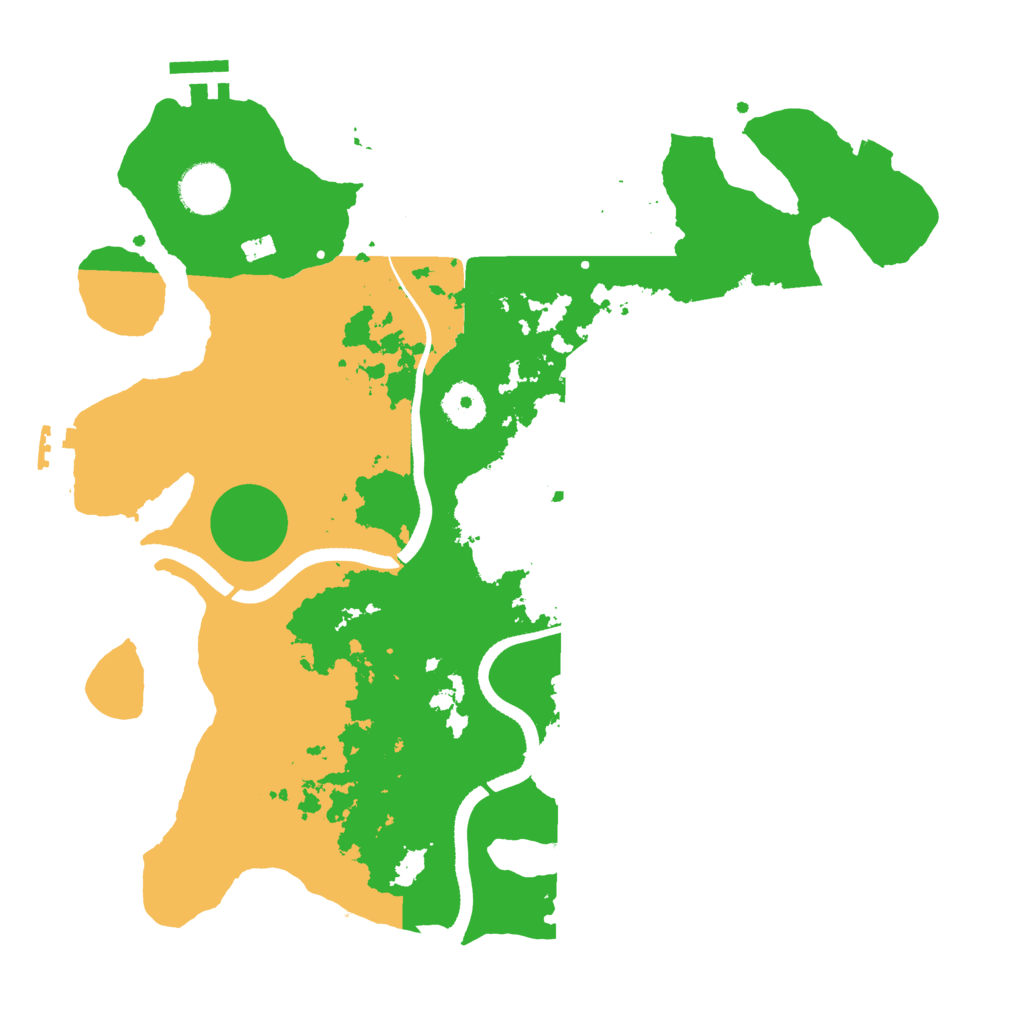 Biome Rust Map: Procedural Map, Size: 3500, Seed: 1260246920