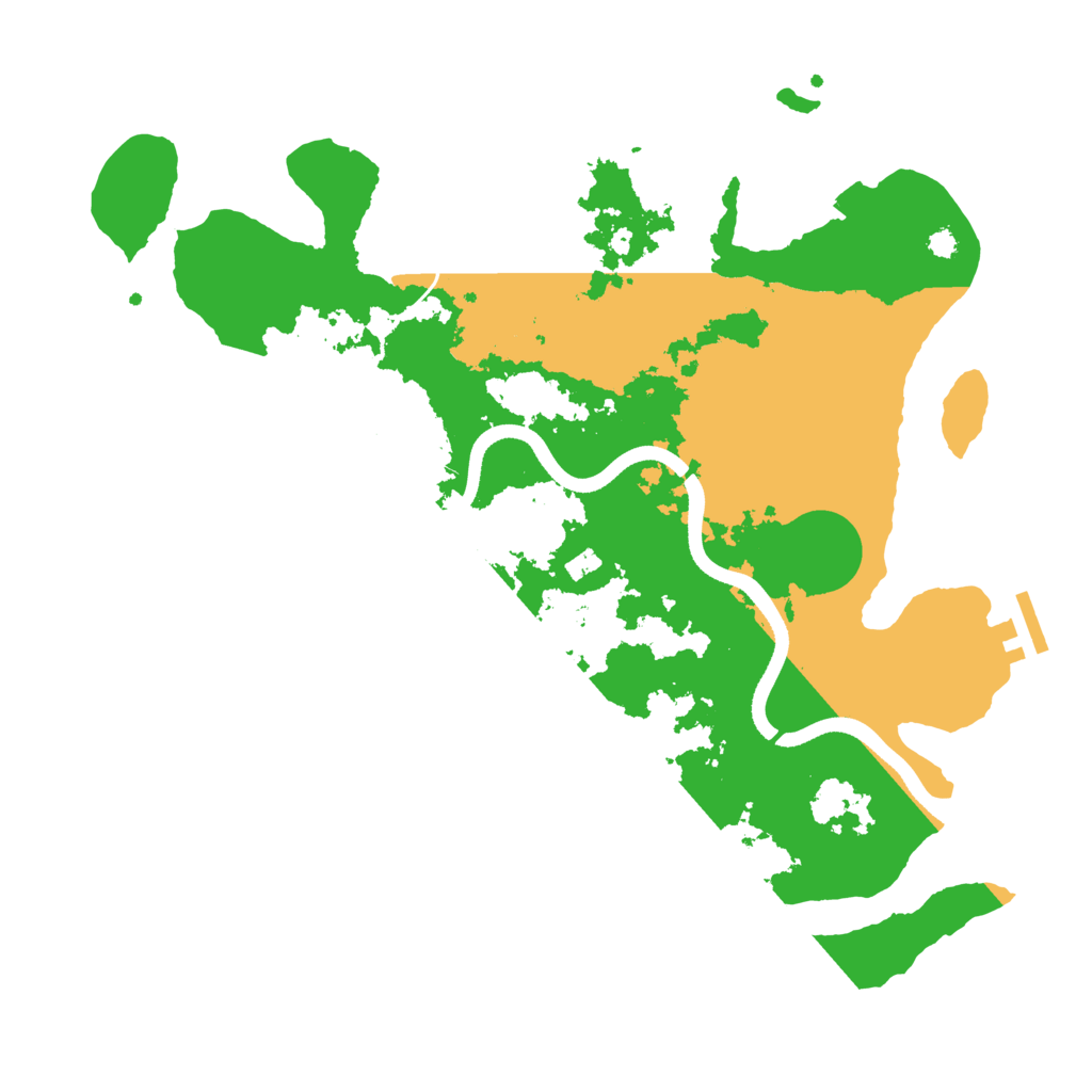 Biome Rust Map: Procedural Map, Size: 3500, Seed: 1568