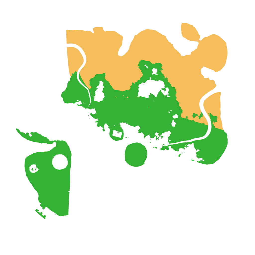 Biome Rust Map: Procedural Map, Size: 3000, Seed: 831265