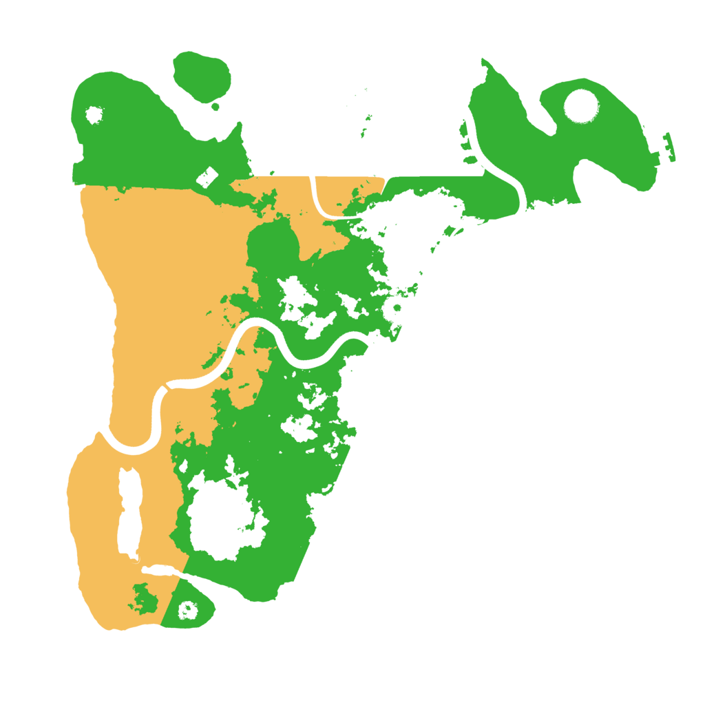 Biome Rust Map: Procedural Map, Size: 3650, Seed: 12499653