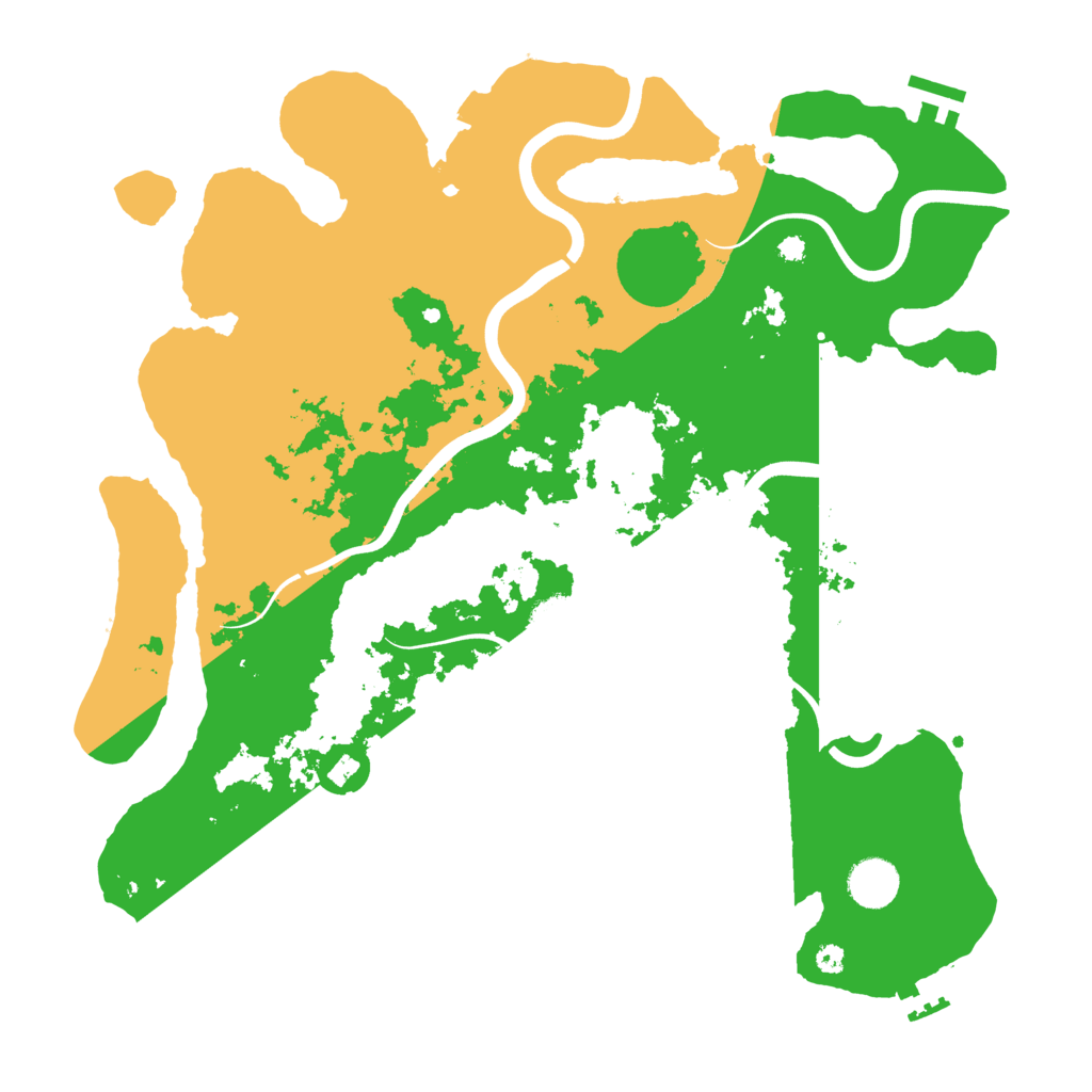 Biome Rust Map: Procedural Map, Size: 3800, Seed: 44163