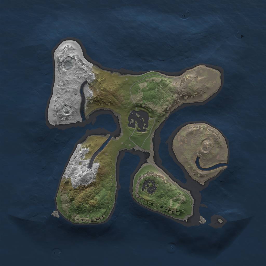 Rust Map: Procedural Map, Size: 1800, Seed: 213742069, 3 Monuments