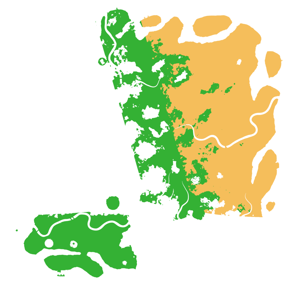 Biome Rust Map: Procedural Map, Size: 6000, Seed: 1011998
