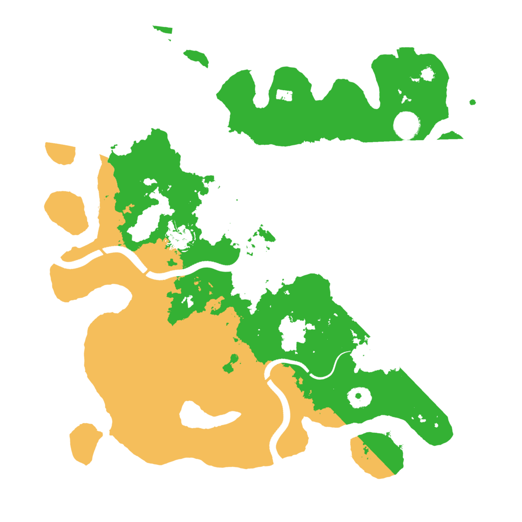 Biome Rust Map: Procedural Map, Size: 3500, Seed: 691482