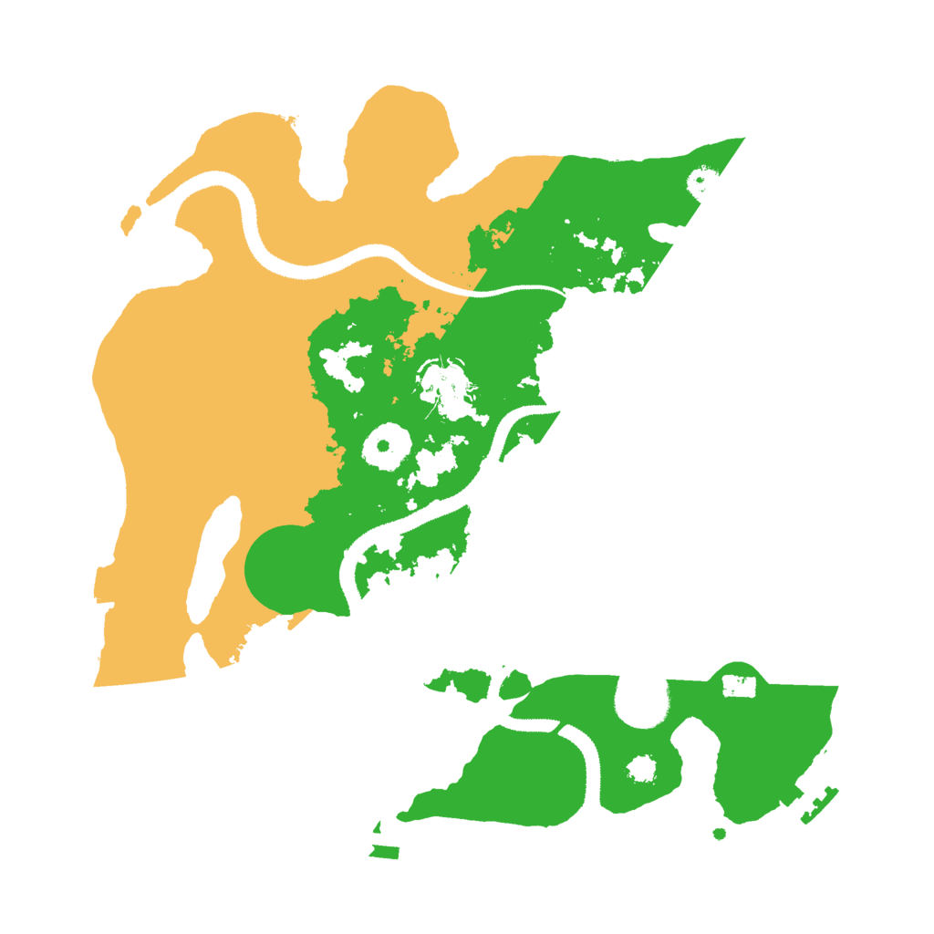 Biome Rust Map: Procedural Map, Size: 3000, Seed: 968