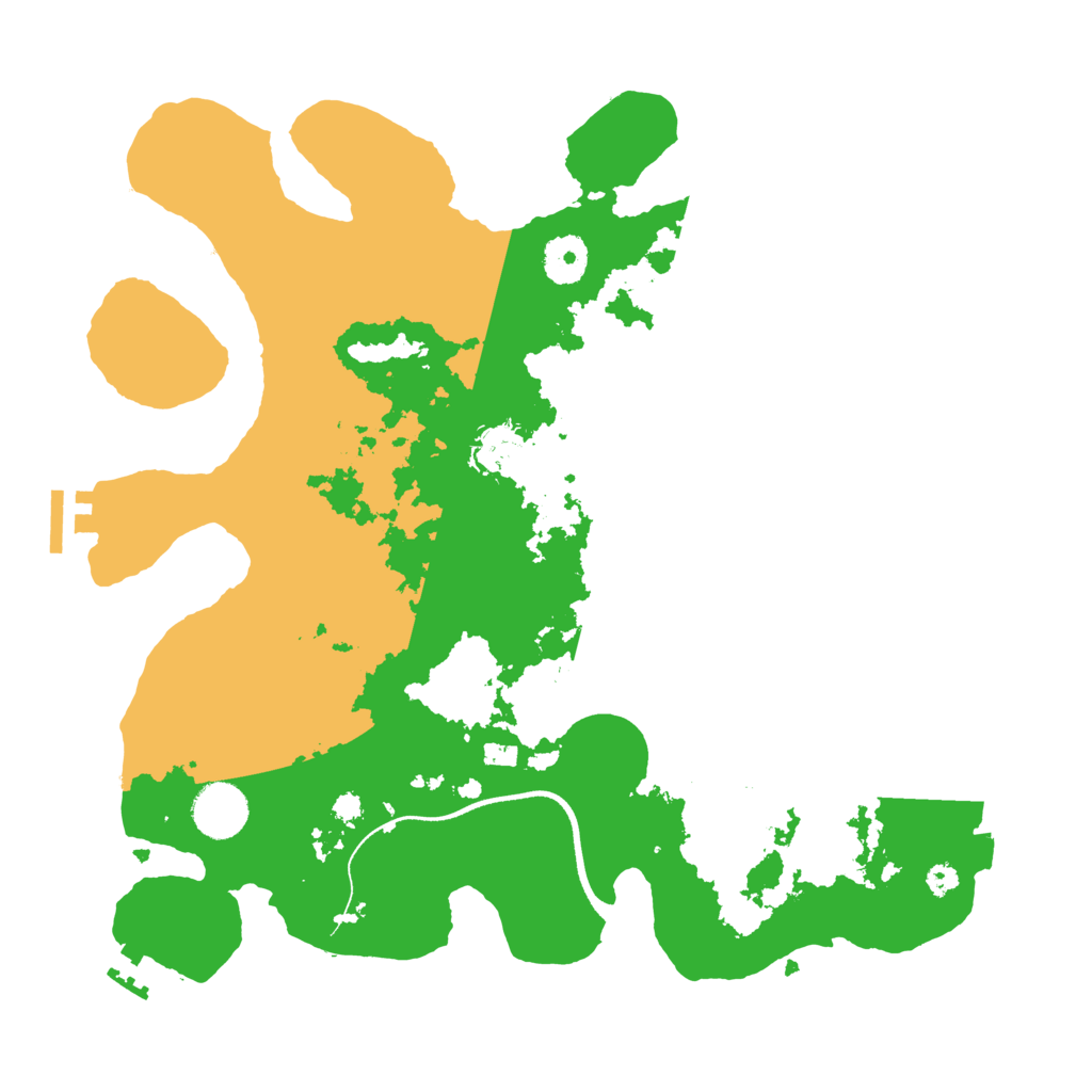 Biome Rust Map: Procedural Map, Size: 3500, Seed: 840360