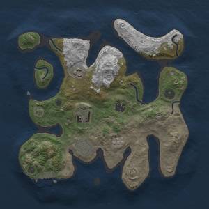 Thumbnail Rust Map: Procedural Map, Size: 3000, Seed: 250, 9 Monuments