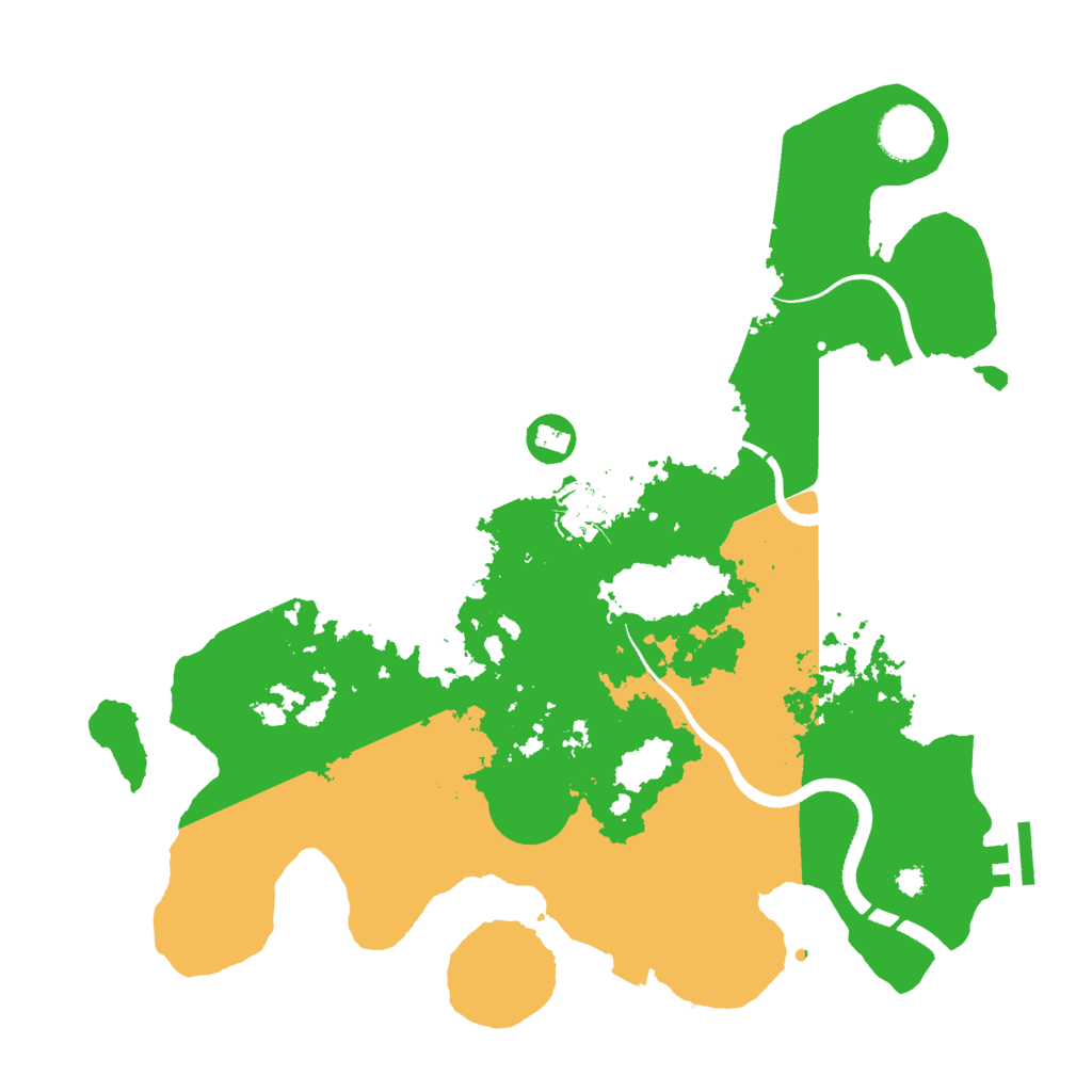 Biome Rust Map: Procedural Map, Size: 3500, Seed: 354531