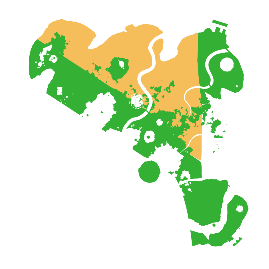 Biome Rust Map: Procedural Map, Size: 3500, Seed: 1456702828