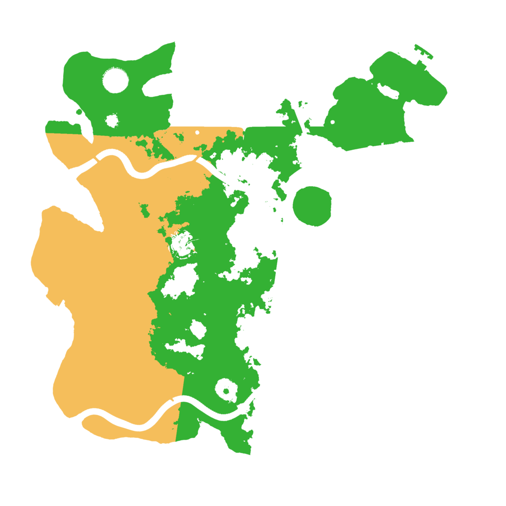 Biome Rust Map: Procedural Map, Size: 3500, Seed: 160071