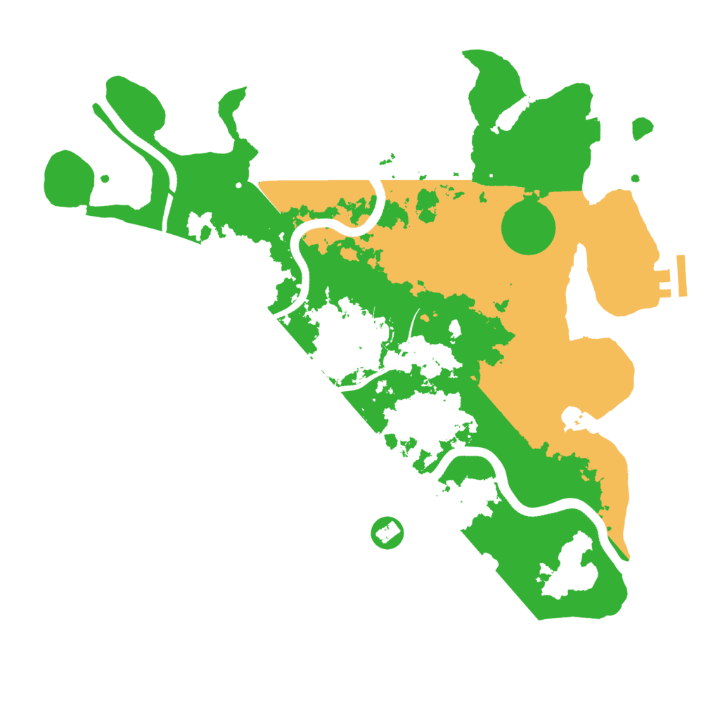 Biome Rust Map: Procedural Map, Size: 3510, Seed: 748600190