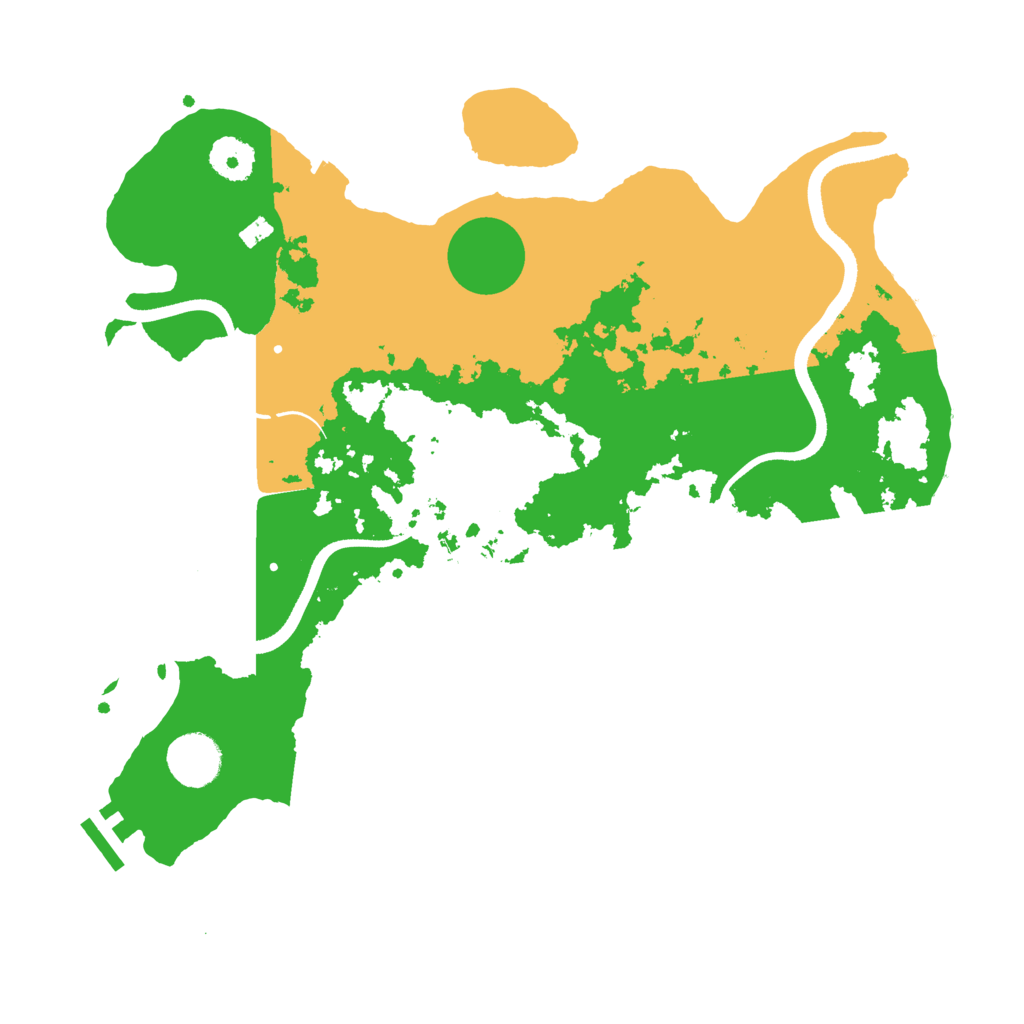 Biome Rust Map: Procedural Map, Size: 3500, Seed: 13310