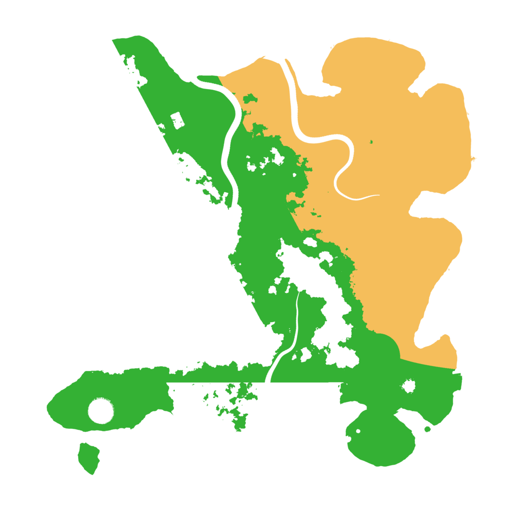 Biome Rust Map: Procedural Map, Size: 3500, Seed: 469560