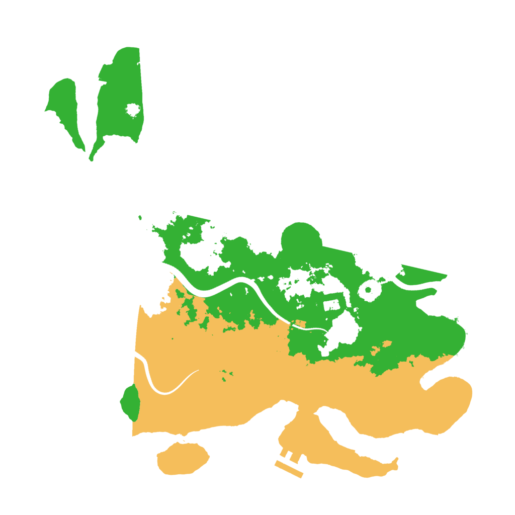 Biome Rust Map: Procedural Map, Size: 3500, Seed: 481363