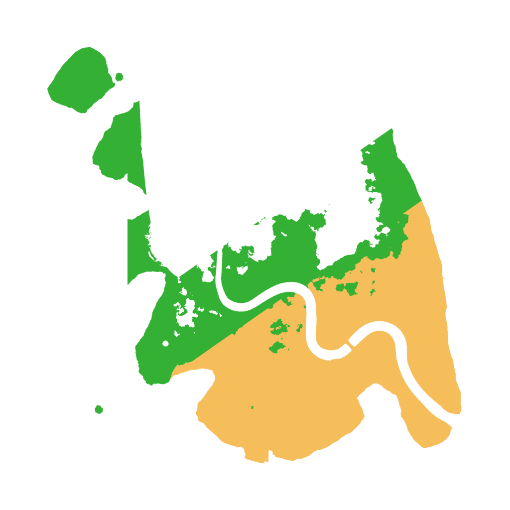Biome Rust Map: Procedural Map, Size: 2500, Seed: 378548