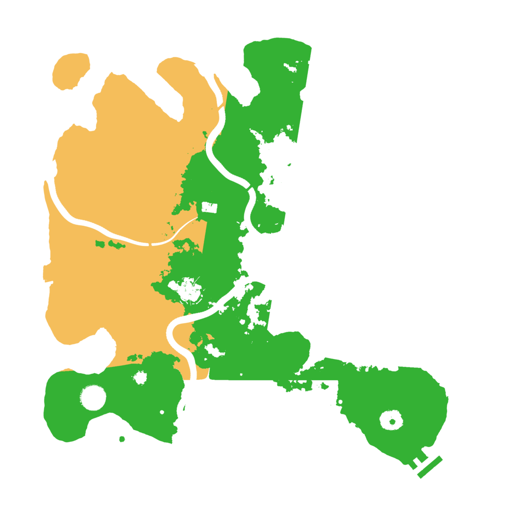 Biome Rust Map: Procedural Map, Size: 3500, Seed: 1358989700