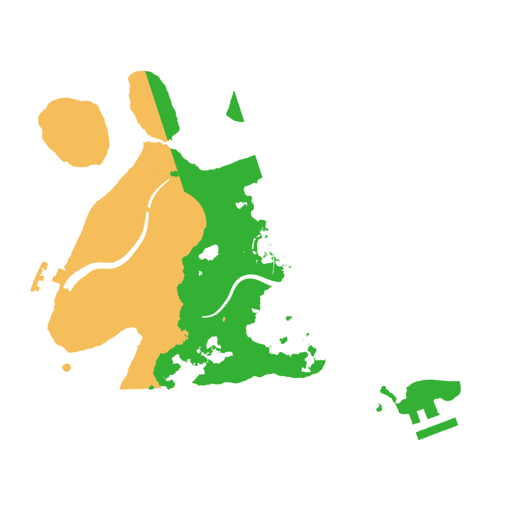 Biome Rust Map: Procedural Map, Size: 2500, Seed: 1029980985