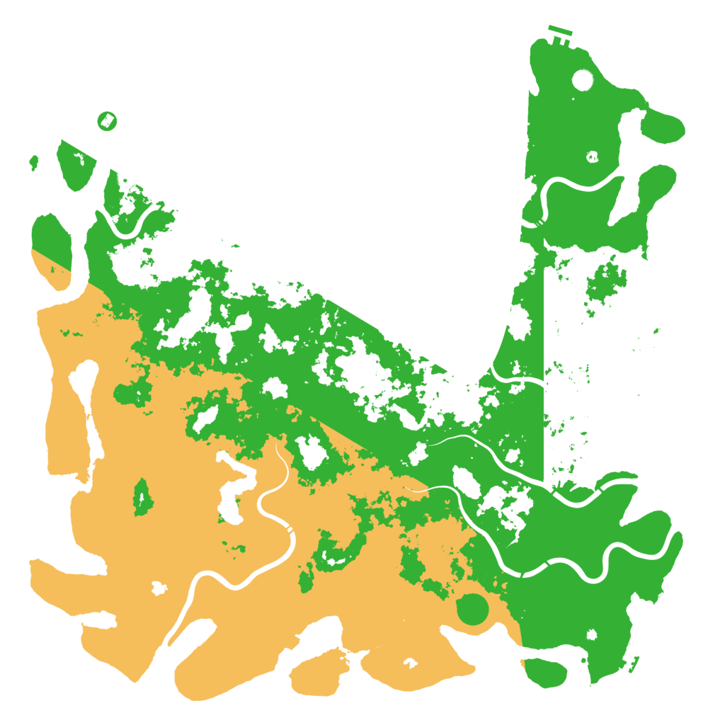 Biome Rust Map: Procedural Map, Size: 6000, Seed: 1618