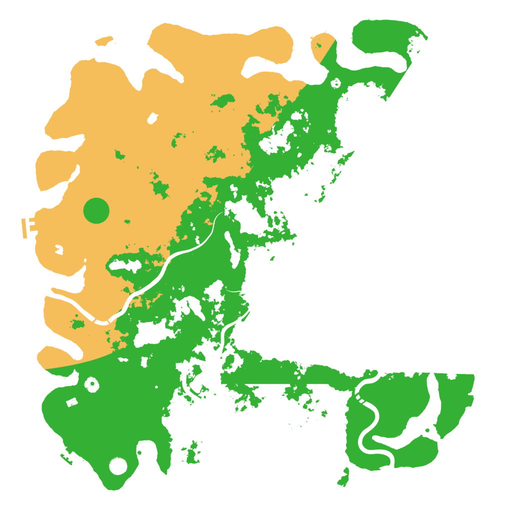 Biome Rust Map: Procedural Map, Size: 5200, Seed: 66642069