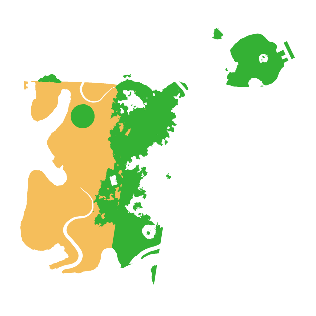 Biome Rust Map: Procedural Map, Size: 3500, Seed: 21314