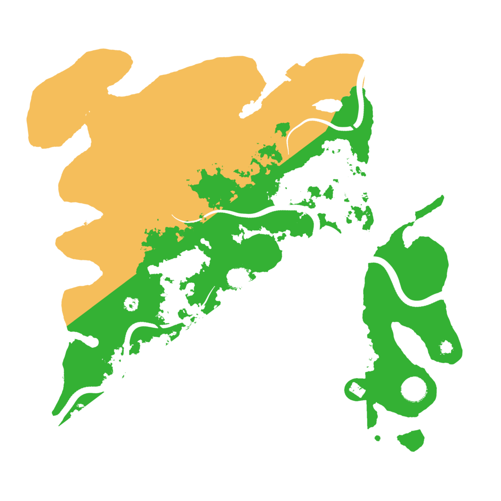 Biome Rust Map: Procedural Map, Size: 3500, Seed: 283638
