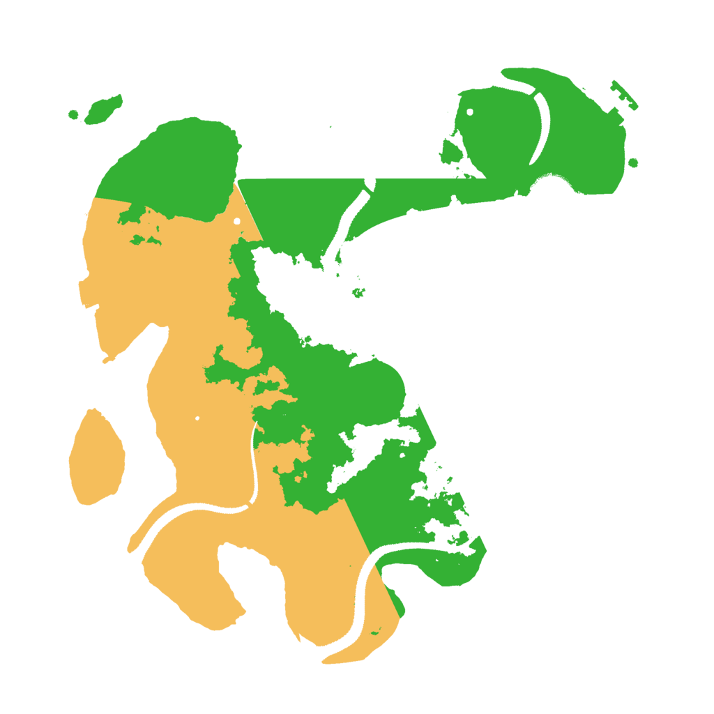 Biome Rust Map: Procedural Map, Size: 3000, Seed: 92346907
