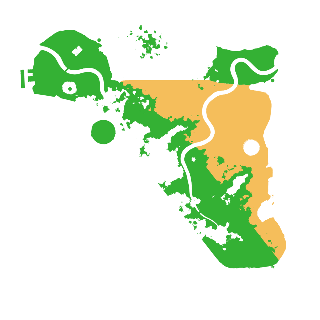 Biome Rust Map: Procedural Map, Size: 3500, Seed: 41858