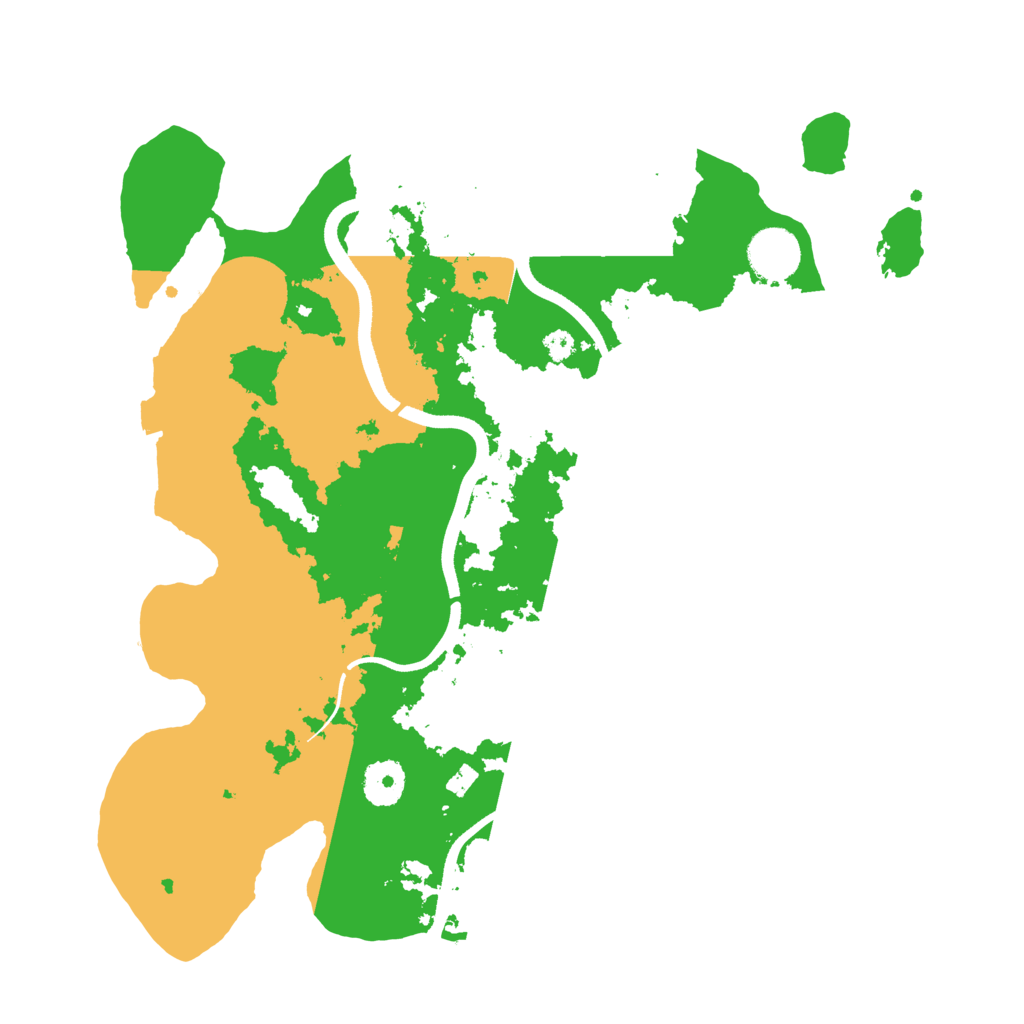 Biome Rust Map: Procedural Map, Size: 3500, Seed: 2127874