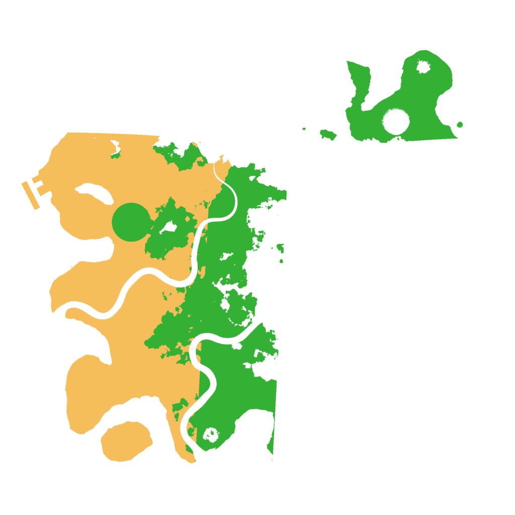 Biome Rust Map: Procedural Map, Size: 3500, Seed: 2239341