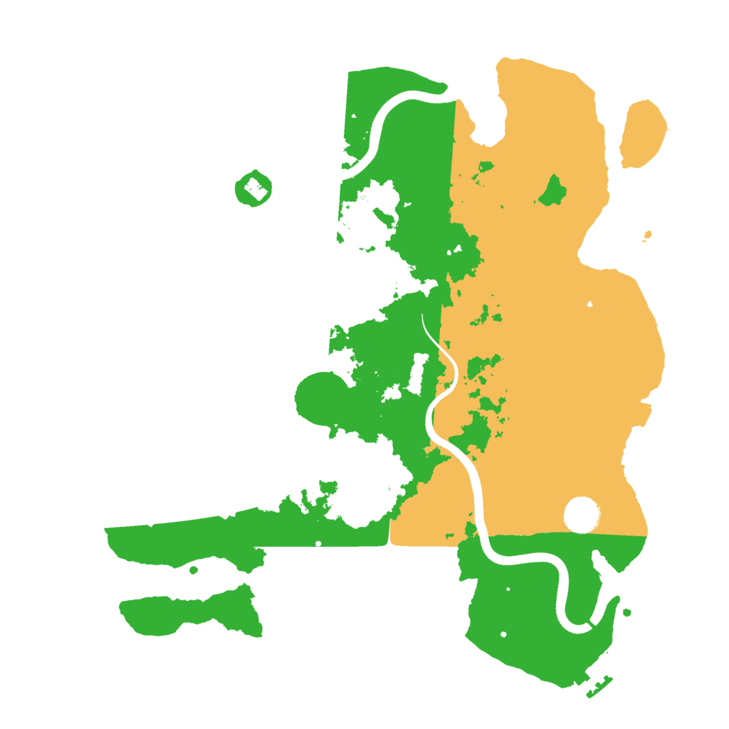 Biome Rust Map: Procedural Map, Size: 3600, Seed: 6134372