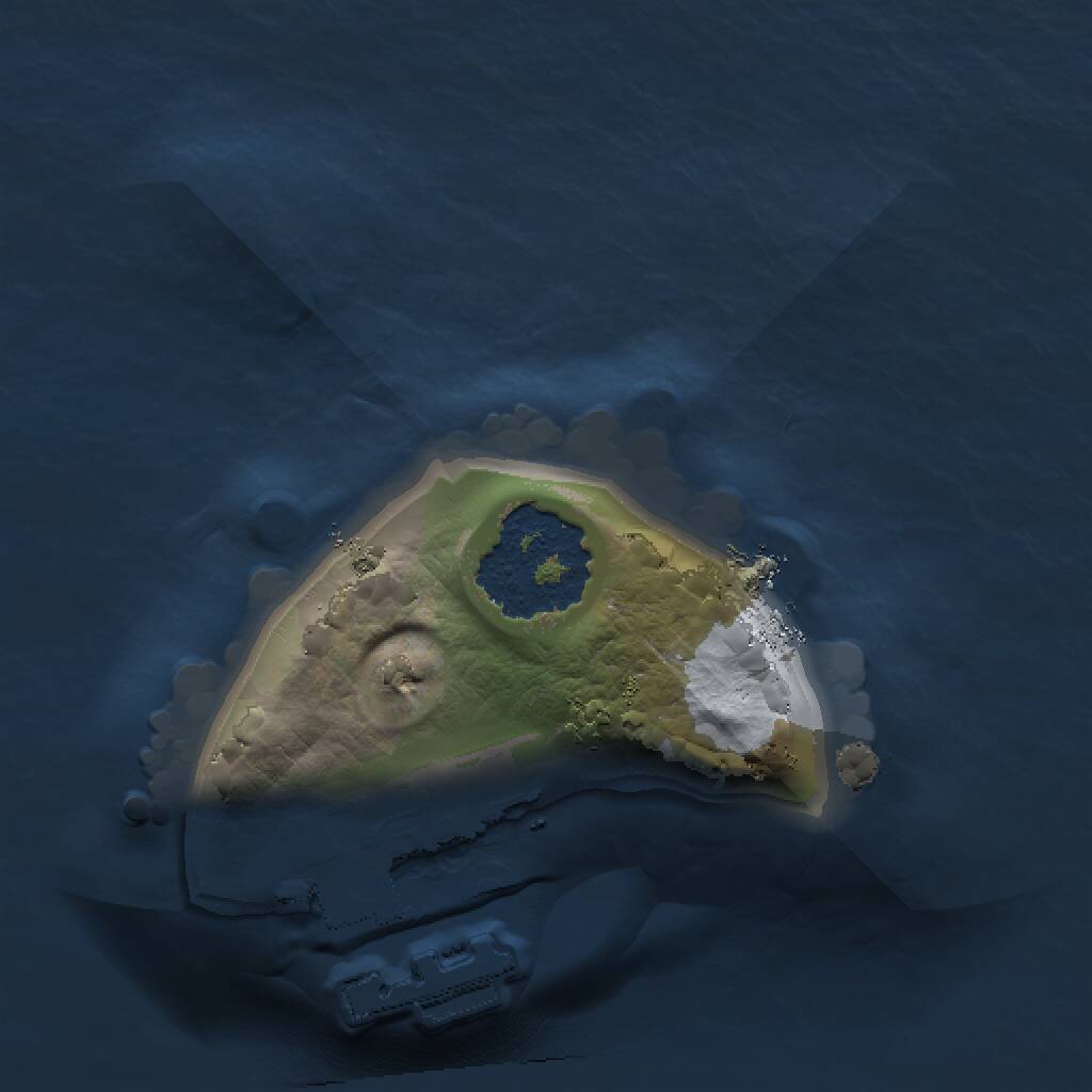 Rust Map: Procedural Map, Size: 1000, Seed: 354387, 2 Monuments