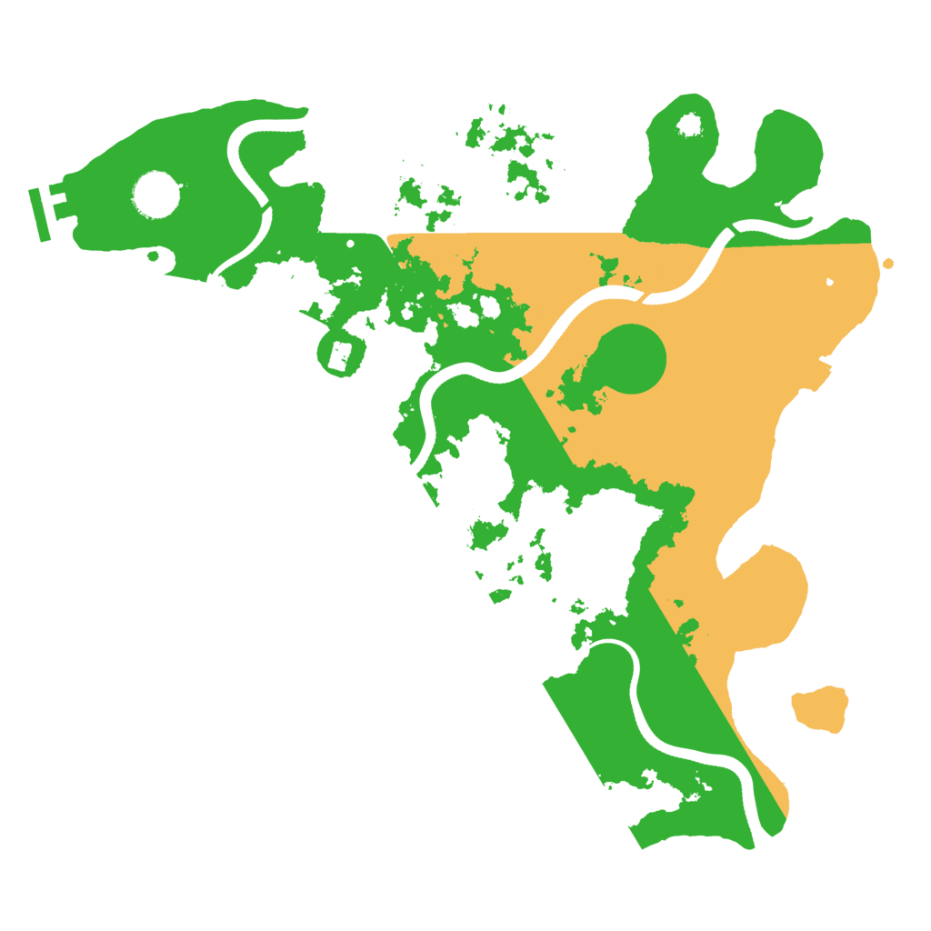 Biome Rust Map: Procedural Map, Size: 3500, Seed: 683350802