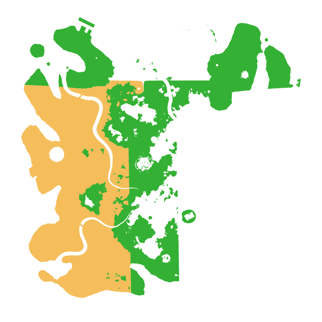Biome Rust Map: Procedural Map, Size: 3800, Seed: 256985213