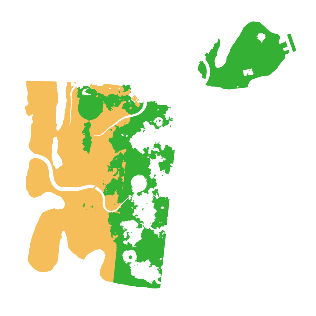Biome Rust Map: Procedural Map, Size: 3500, Seed: 1427208155