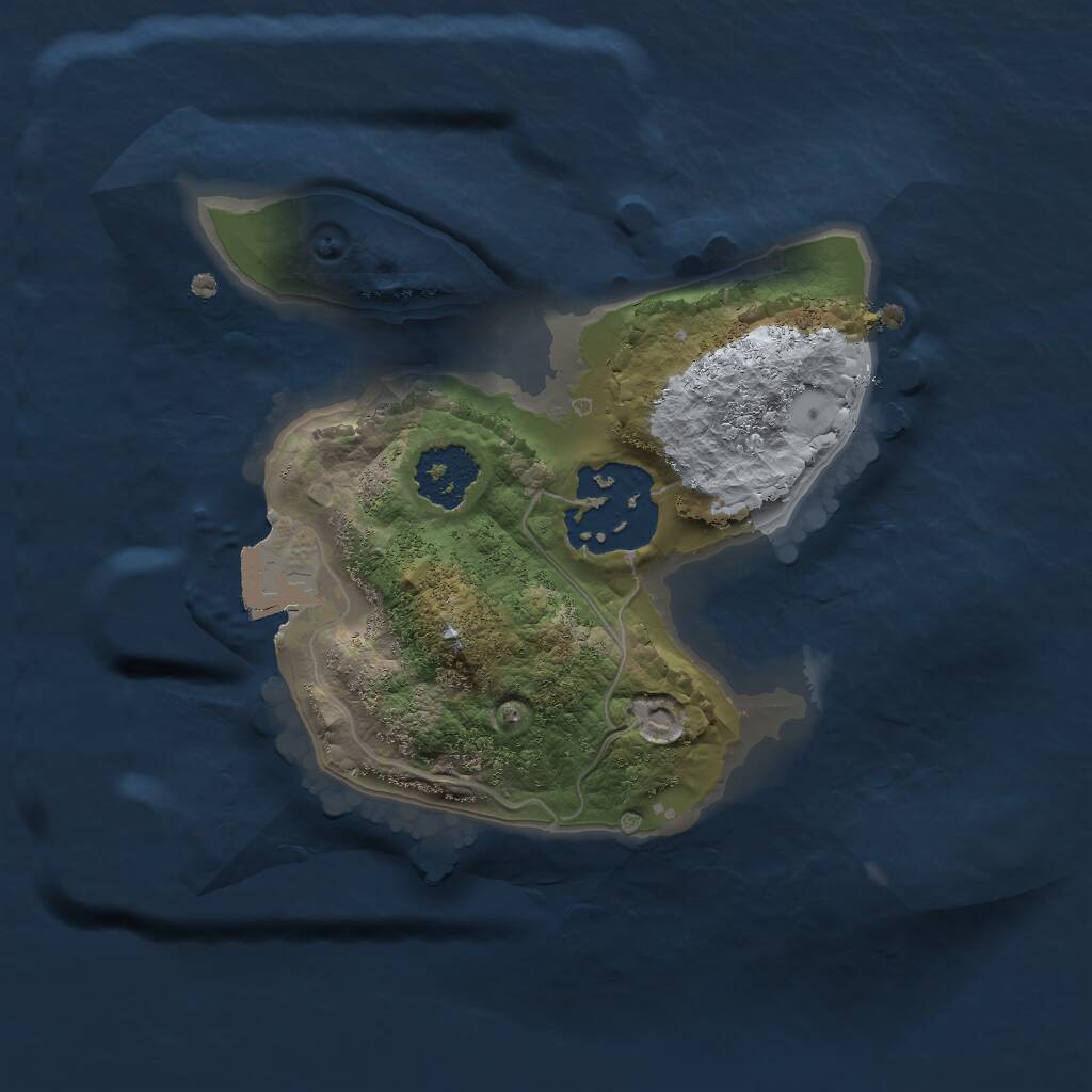 Rust Map: Procedural Map, Size: 1750, Seed: 7222021, 2 Monuments