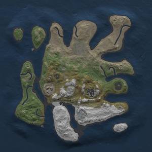 Thumbnail Rust Map: Procedural Map, Size: 2800, Seed: 3051, 7 Monuments