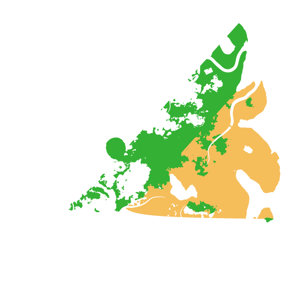 Biome Rust Map: Procedural Map, Size: 4000, Seed: 54088