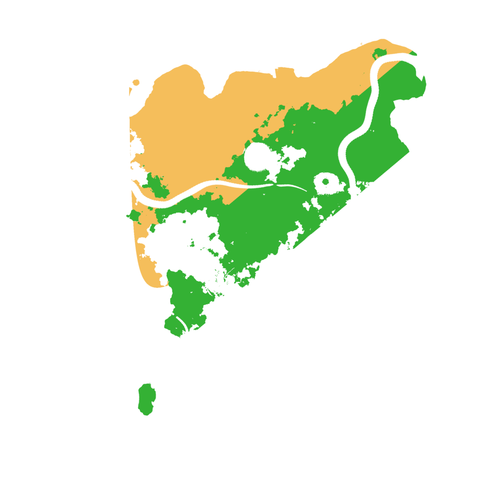 Biome Rust Map: Procedural Map, Size: 3100, Seed: 13