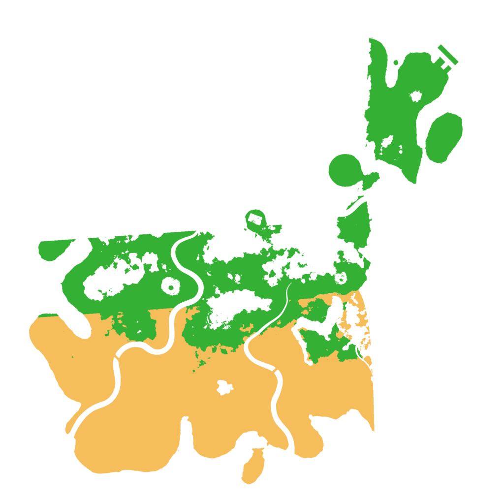 Biome Rust Map: Procedural Map, Size: 4096, Seed: 122307