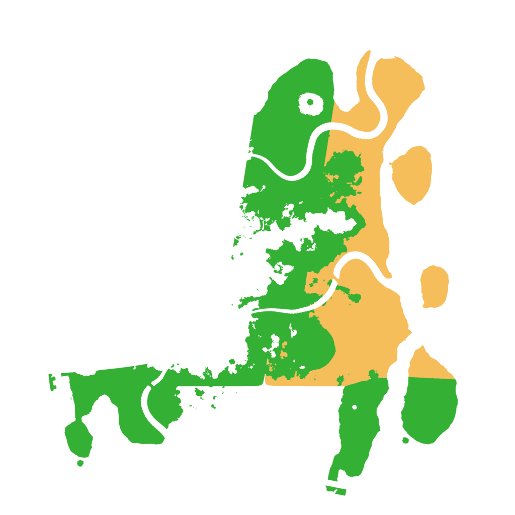 Biome Rust Map: Procedural Map, Size: 3200, Seed: 6545