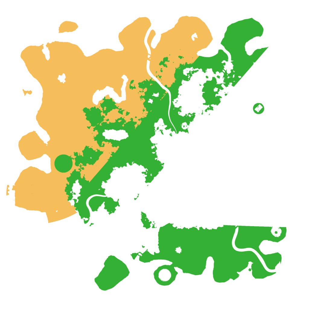 Biome Rust Map: Procedural Map, Size: 4500, Seed: 142307