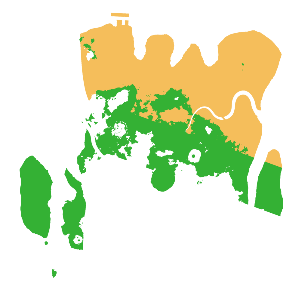 Biome Rust Map: Procedural Map, Size: 3500, Seed: 1716996977