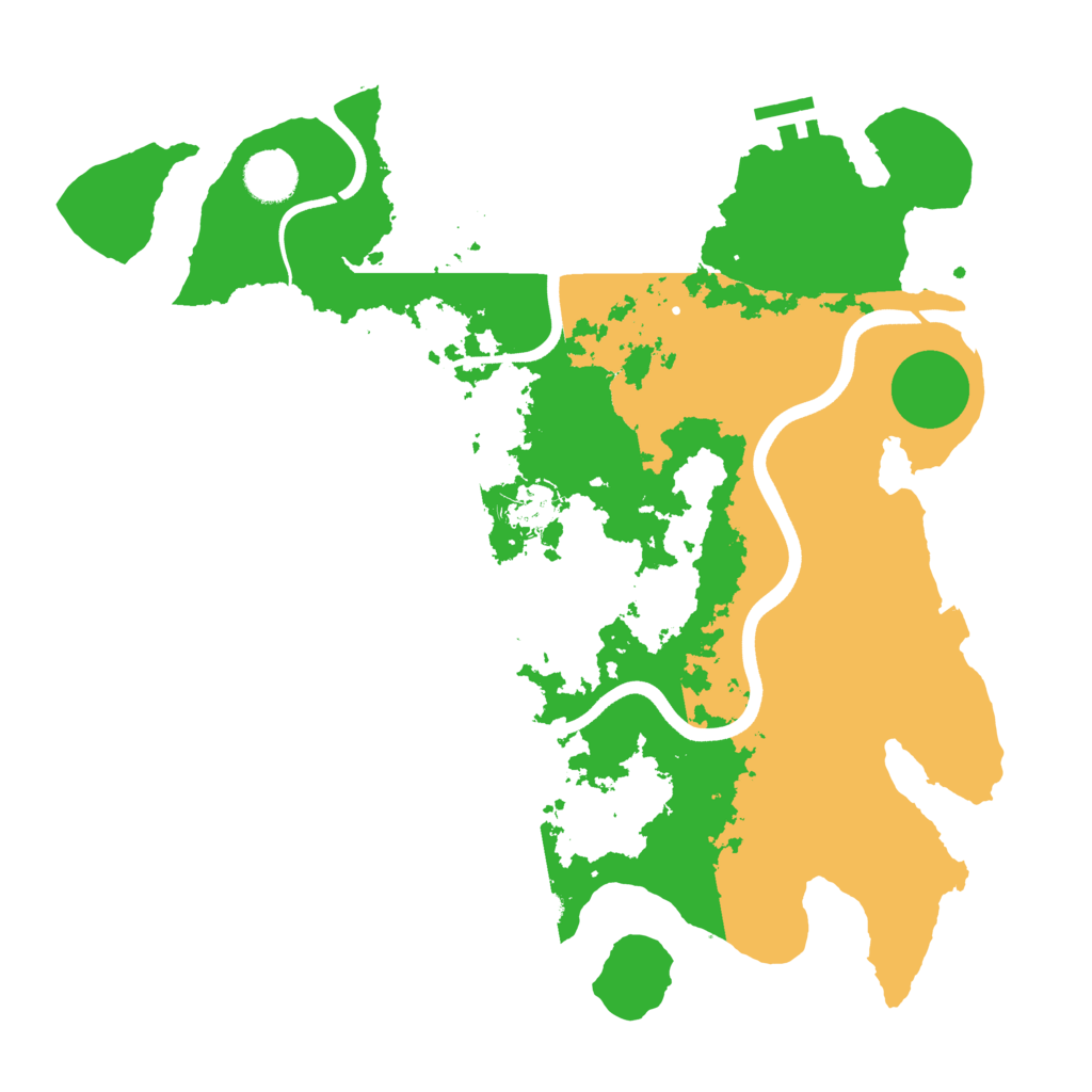 Biome Rust Map: Procedural Map, Size: 3700, Seed: 2097169883