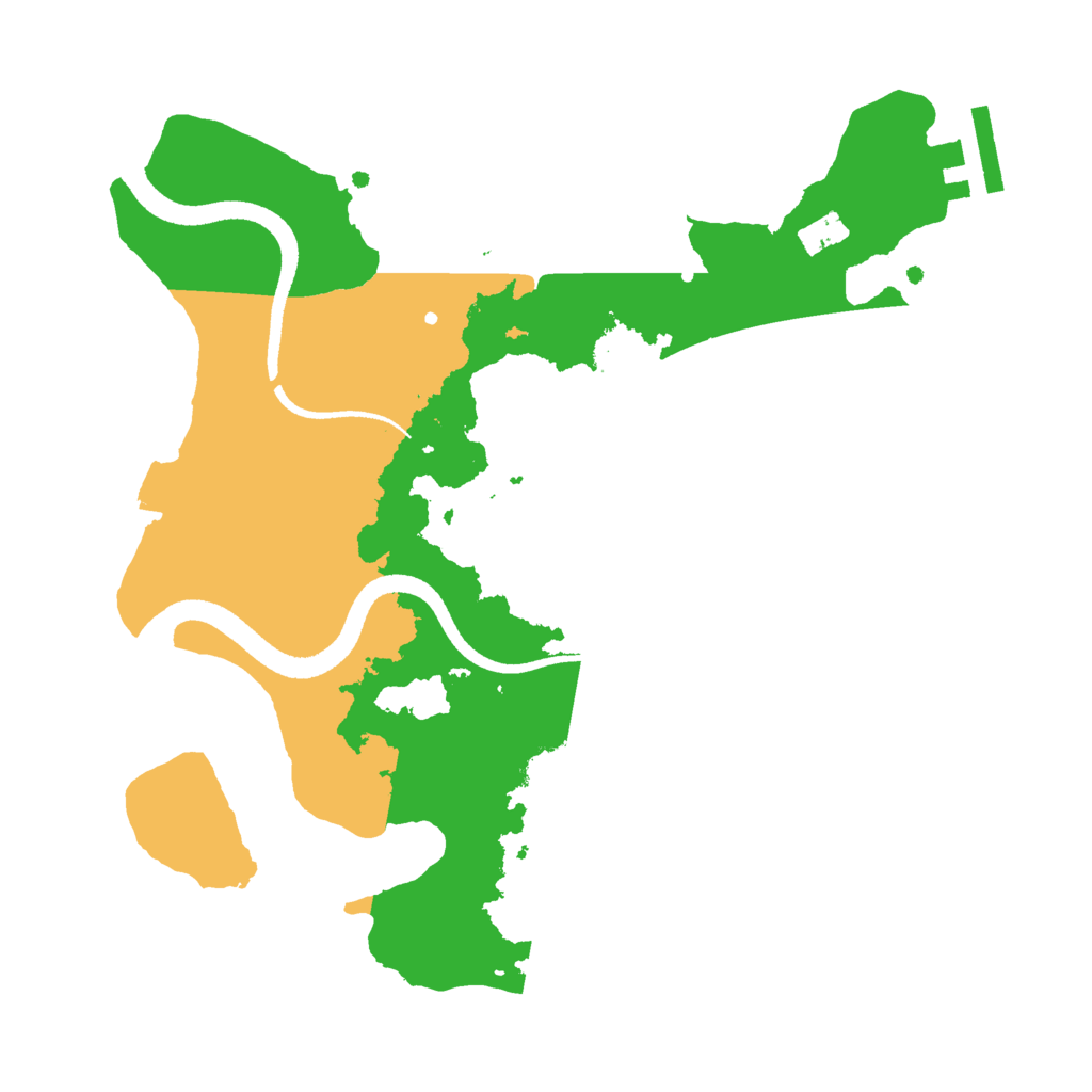 Biome Rust Map: Procedural Map, Size: 2541, Seed: 710105027